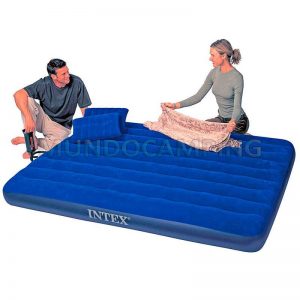 Colchon Inflable Intex 2 1/2 Plazas con Inflador y 2 Almohadas